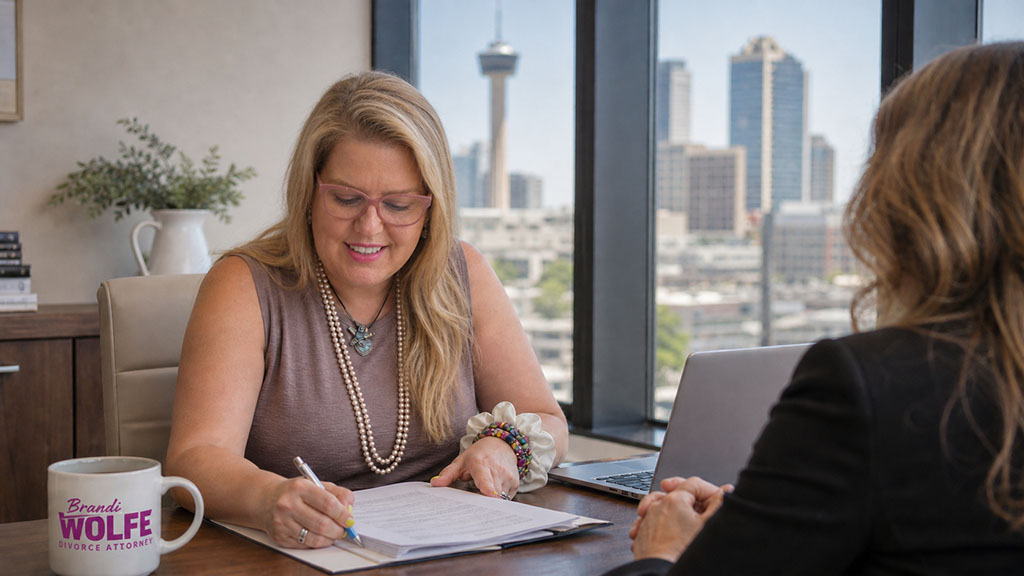 Texas SAPCR order covering conservatorship possession schedule and child support on an attorney desk