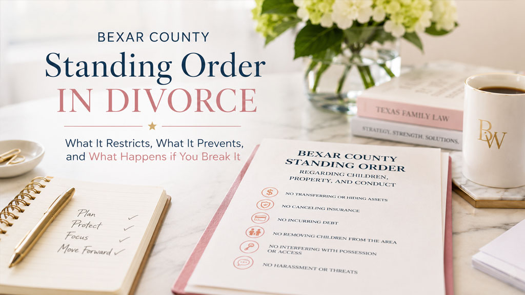 Bexar County Standing Order: What You’re Legally Banned From Doing the Second You File