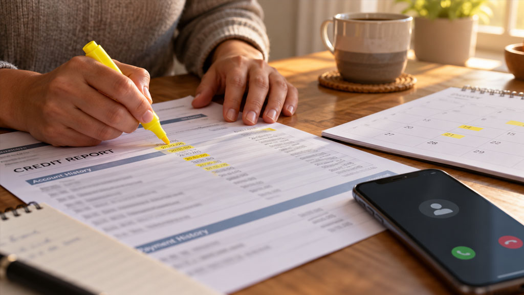 Highlighting late mortgage payments on a credit report after an ex stopped paying following a Texas divorce